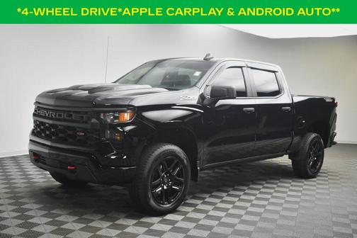 Black 2024 Chevrolet Silverado 1500 Custom Trail Boss