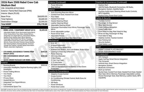 2026 RAM 2500 Rebel/Power Wagon