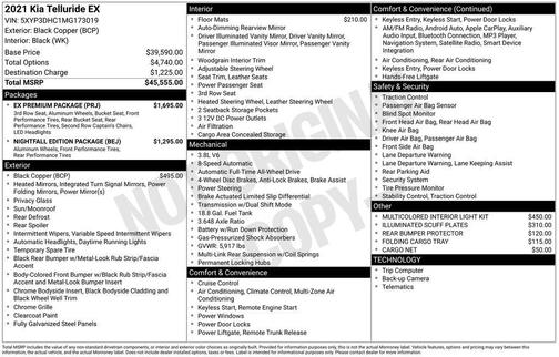 2021 Kia Telluride EX