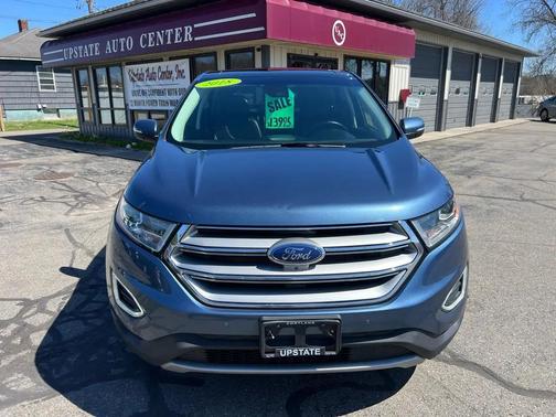 Blue 2018 Ford Edge Titanium