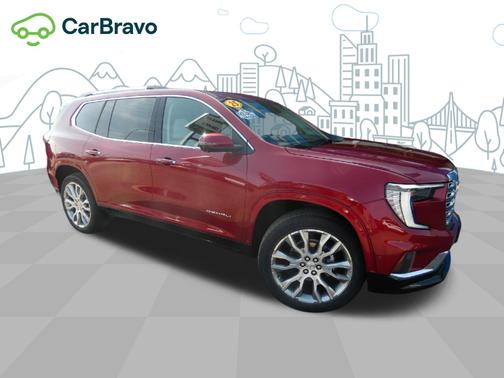 Volcanic Red Tintcoat 2025 GMC Acadia Denali