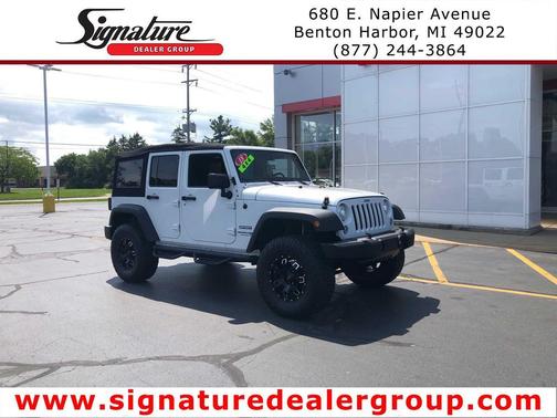 Bright White Clearcoat 2018 Jeep Wrangler JK Unlimited Sport