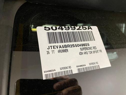 Supersonic Red 2025 Toyota 4Runner TRD Sport Premium