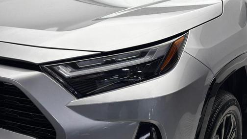 Silver Sky Metallic/Midnight Black Metallic 2025 Toyota RAV4 Hybrid SE