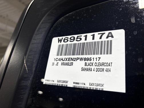 Black Clearcoat 2023 Jeep Wrangler 4-Door Sahara 4x4