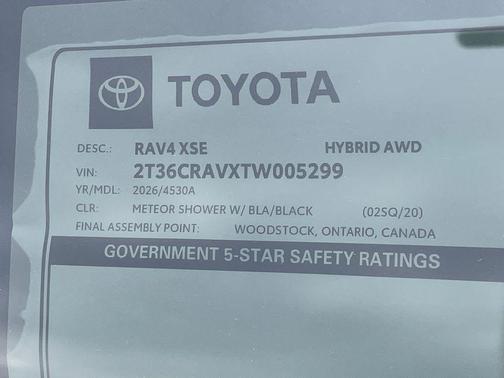 2026 Toyota RAV4 SE