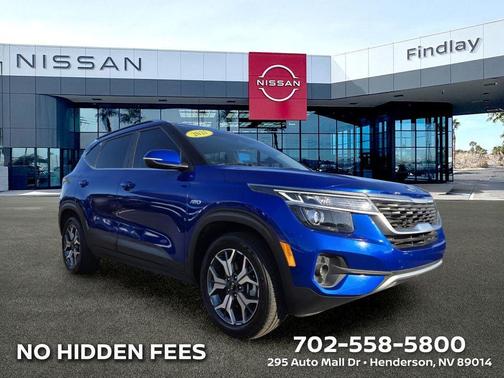 Neptune Blue 2021 Kia Seltos EX