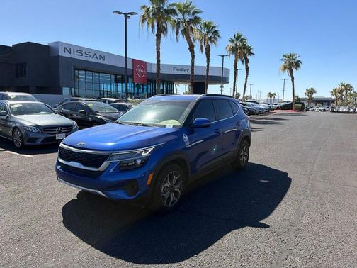 Neptune Blue 2021 Kia Seltos EX