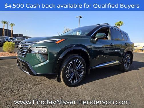 Obsidian Green 2026 Nissan Rogue Platinum