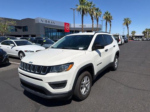 White Clearcoat 2018 Jeep Compass Sport