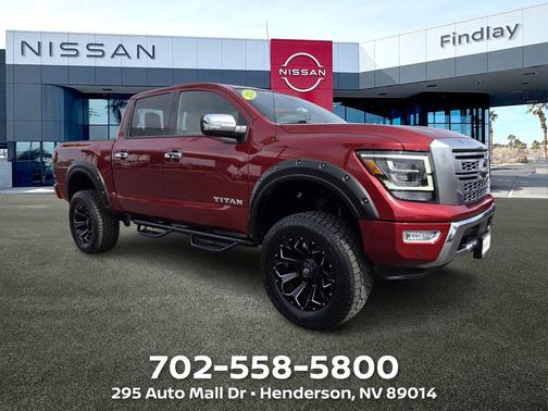 Cardinal Red Metallic 2021 Nissan Titan Platinum Reserve