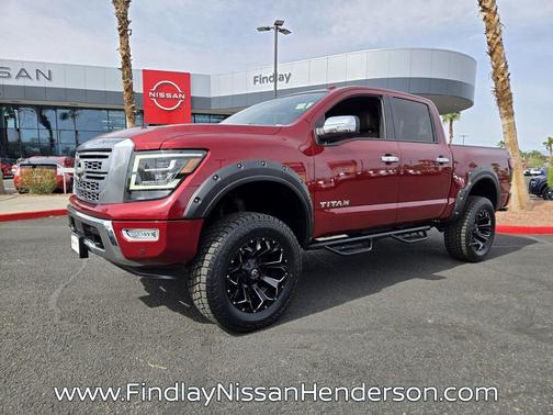 Cardinal Red Metallic 2021 Nissan Titan Platinum Reserve