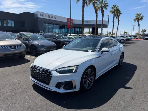 Glacier White Metallic 2023 Audi A5 Sportback 45 S Line Premium