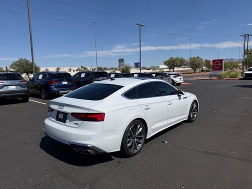 Glacier White Metallic 2023 Audi A5 Sportback 45 S Line Premium