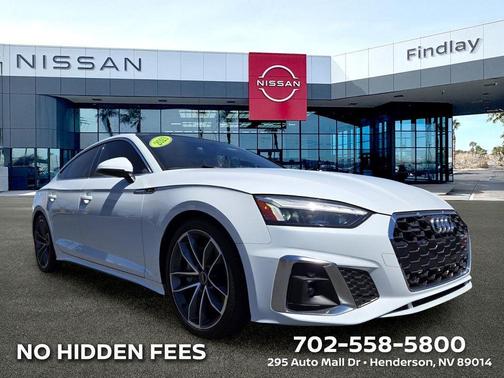 Glacier White Metallic 2023 Audi A5 Sportback 45 S Line Premium