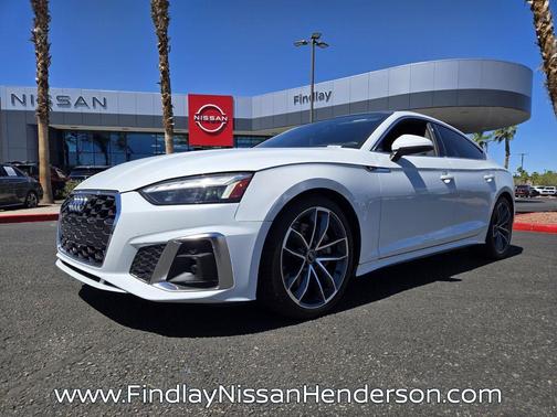 Glacier White Metallic 2023 Audi A5 Sportback 45 S Line Premium