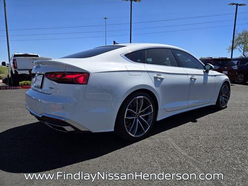 Glacier White Metallic 2023 Audi A5 Sportback 45 S Line Premium