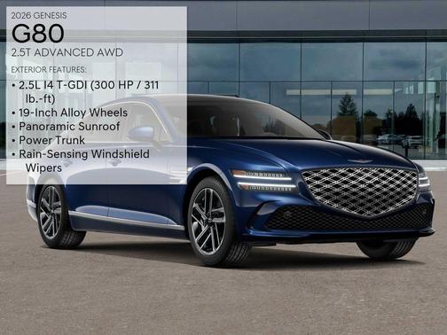 Capri Blue 2026 Genesis G80 2.5T