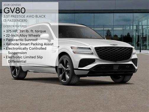 2026 Genesis GV80 3.5T Prestige Black