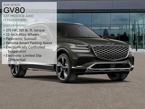 Green 2026 Genesis GV80 3.5T Prestige