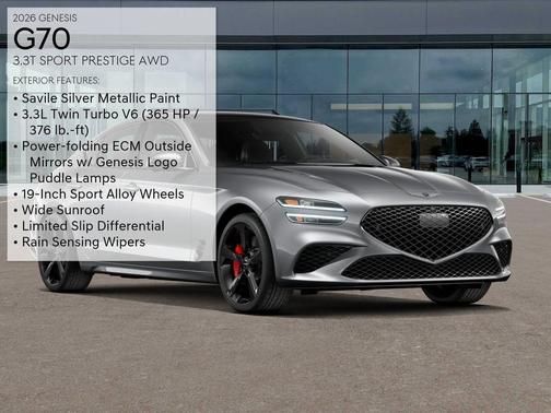 Savile Silver 2026 Genesis G70 3.3T Sport Prestige
