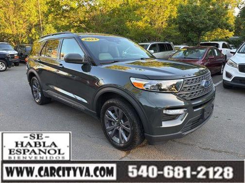 Green Metallic 2021 Ford Explorer XLT