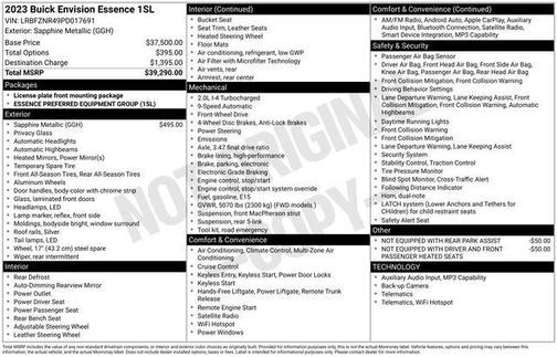 Sapphire Metallic 2023 Buick Envision Essence FWD