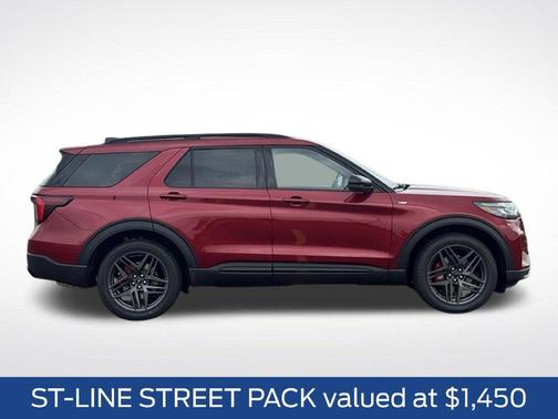 Ruby Red Metallic 2027 Ford Explorer ST-Line