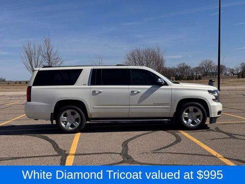 White Diamond Clearcoat 2015 Chevrolet Suburban 1500 LTZ