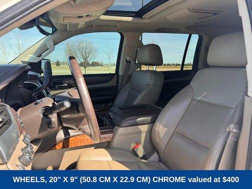 White Diamond Clearcoat 2015 Chevrolet Suburban 1500 LTZ