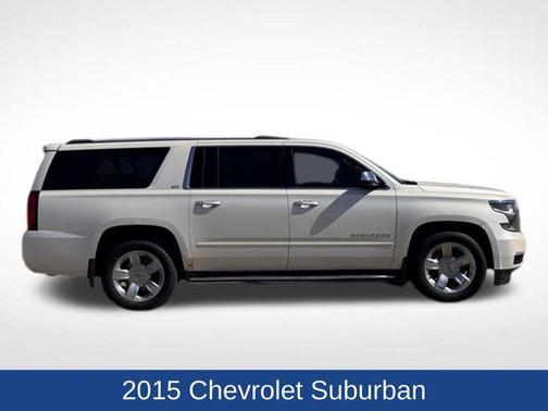 White Diamond Clearcoat 2015 Chevrolet Suburban 1500 LTZ