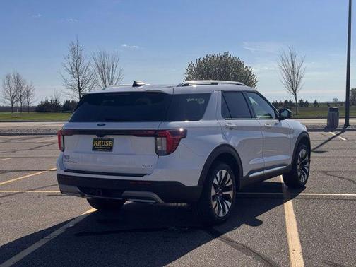 White Metallic 2026 Ford Explorer Platinum