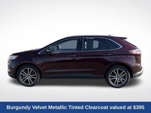 Burgundy Velvet Metallic Tinted Clearcoat 2020 Ford Edge Titanium