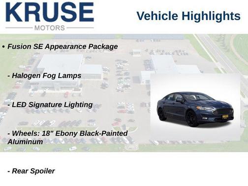 Blue Metallic 2019 Ford Fusion SE