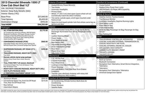 Black 2013 Chevrolet Silverado 1500 LT