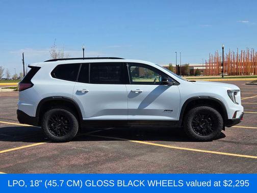 Glacier White Tricoat 2026 GMC Acadia AT4 AWD