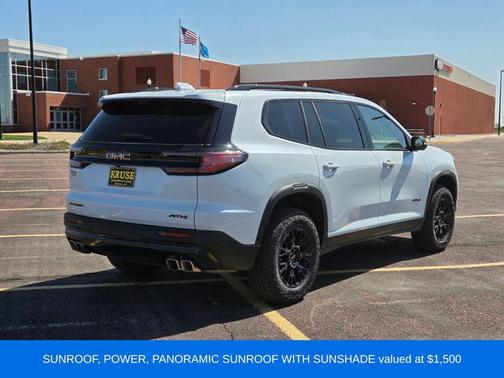 Glacier White Tricoat 2026 GMC Acadia AT4 AWD