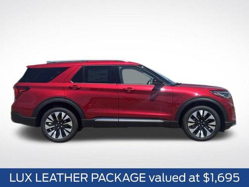 Red Metallic 2026 Ford Explorer Platinum