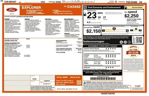 Carbonized Gray Metallic 2026 Ford Explorer Active