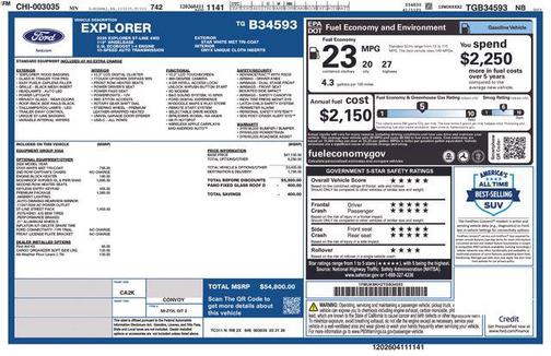 White 2026 Ford Explorer ST-Line