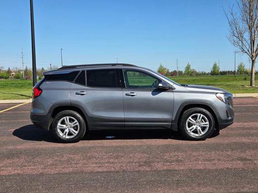 Satin Steel Metallic 2018 GMC Terrain SLE