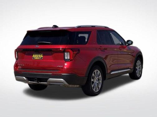 Rapid Red Metallic Tinted Clearcoat 2025 Ford Explorer Platinum