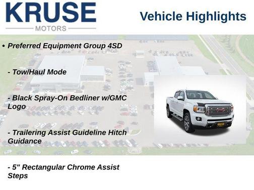 Summit White 2019 GMC Canyon Denali