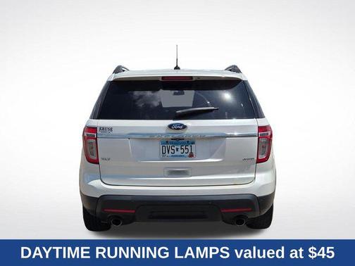 White Platinum Metallic Tri-Coat 2013 Ford Explorer XLT