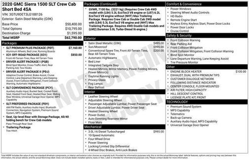 Satin Steel Metallic 2020 GMC Sierra 1500 SLT