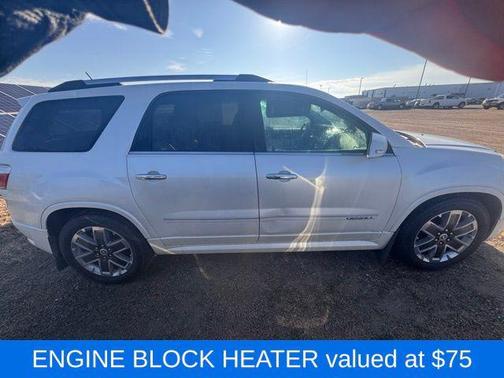 White Diamond Clearcoat 2012 GMC Acadia Denali