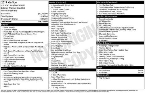 Titanium Gray 2017 Kia Soul Base