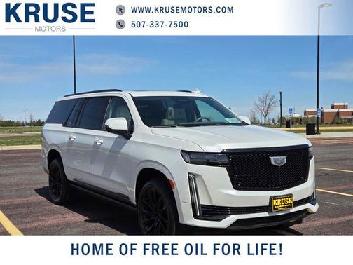 Crystal White Tricoat 2023 Cadillac Escalade ESV Sport Platinum