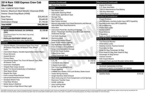 Maximum Steel Metallic Clearcoat 2014 RAM 1500 Tradesman/Express