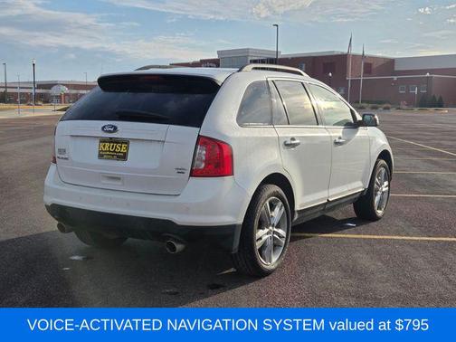 White Platinum Tri-Coat Metallic 2013 Ford Edge SEL